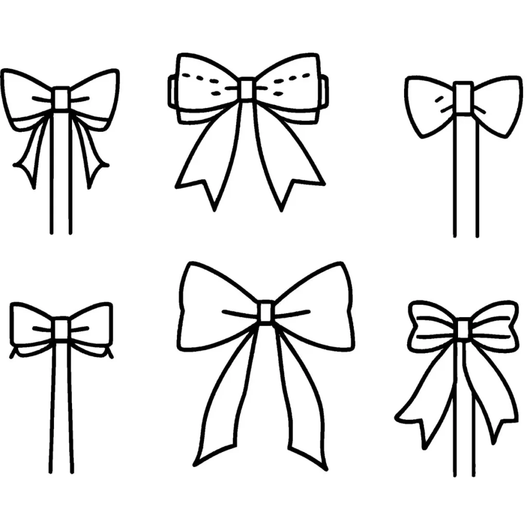 Bow Coloring Pages