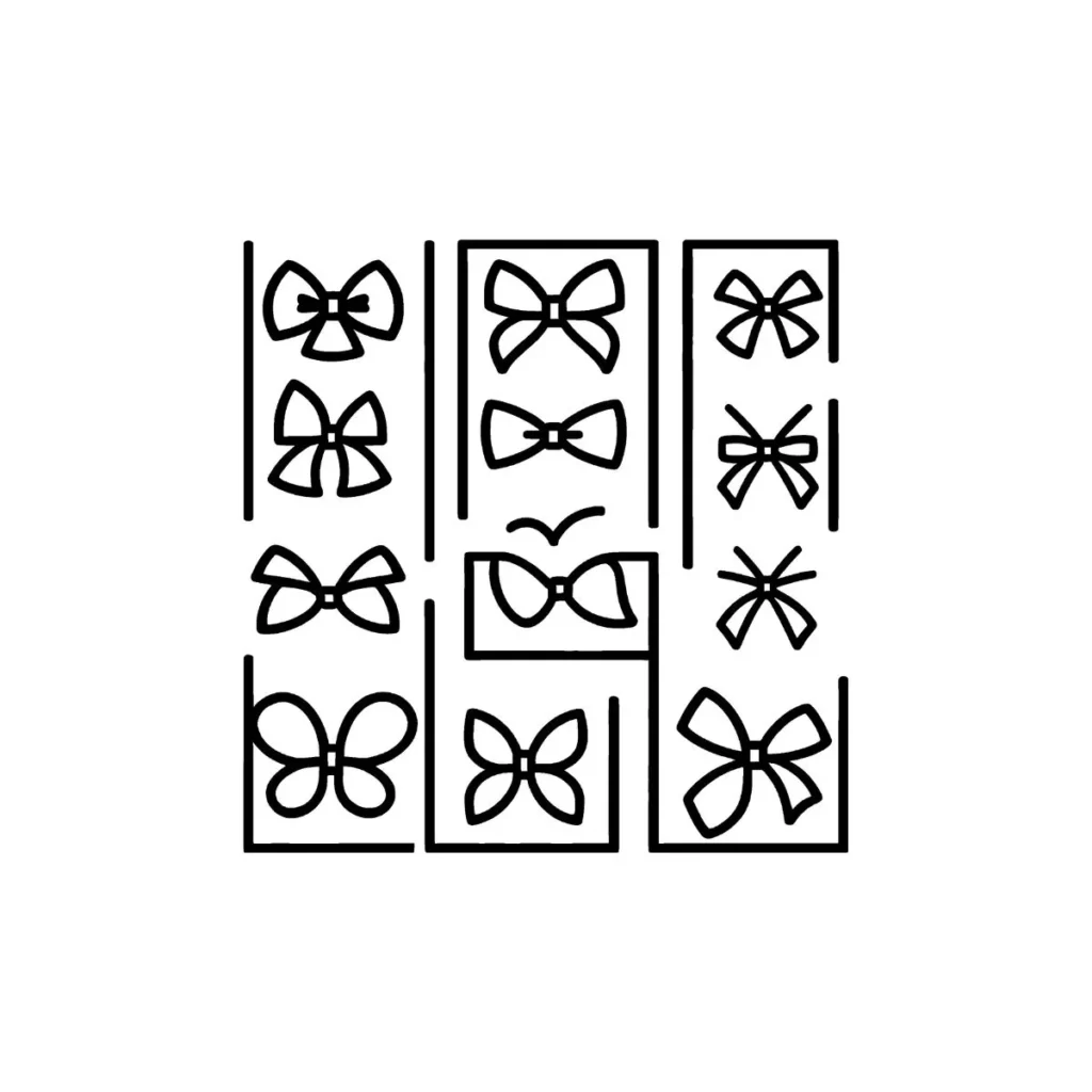Bow Coloring Pages