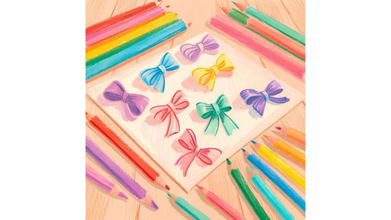 Bow Coloring Pages