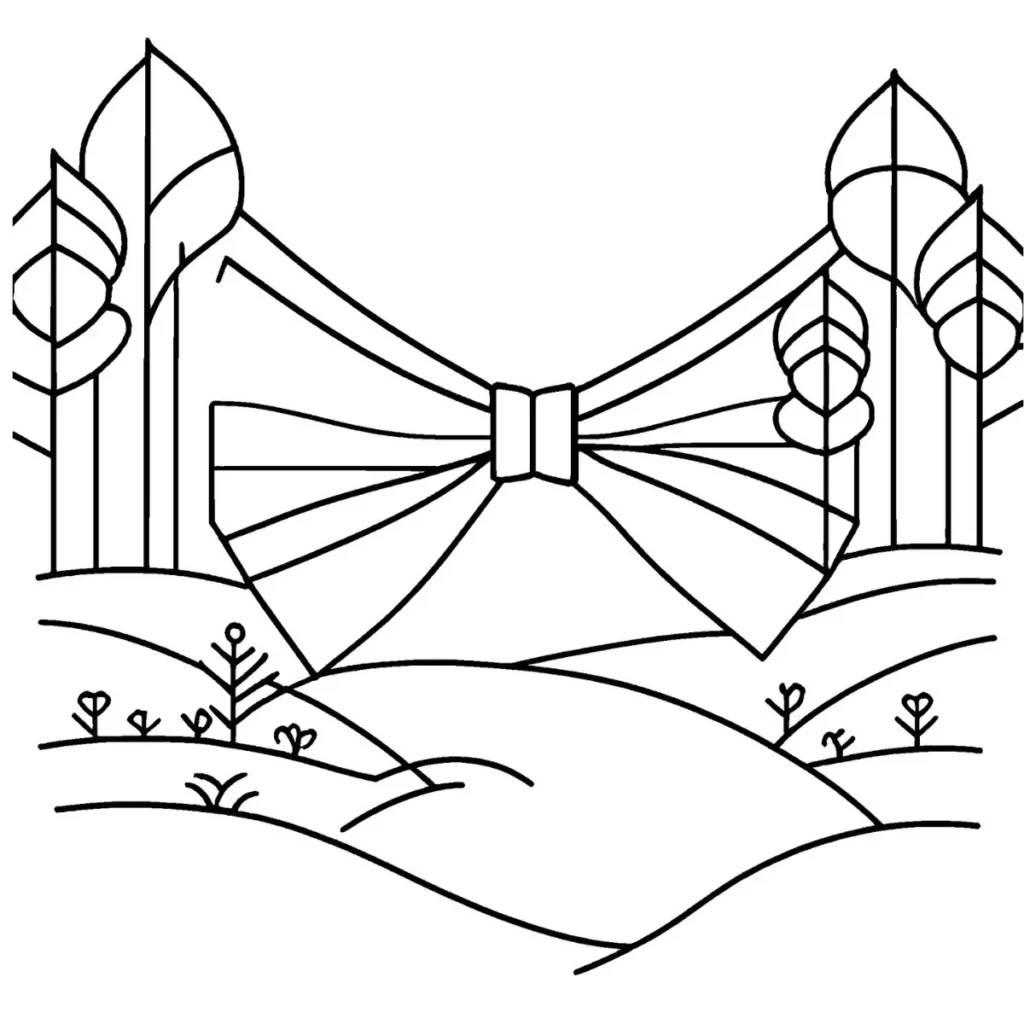 Bow Coloring Pages