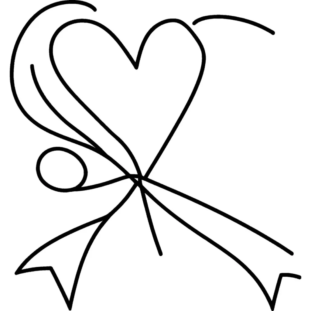 Bow Coloring Pages