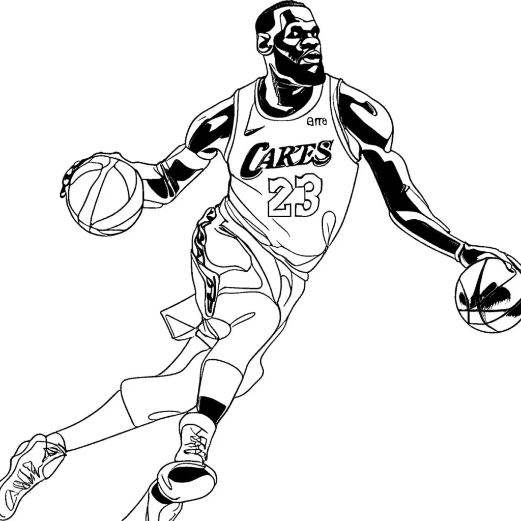 LeBron James Coloring Pages