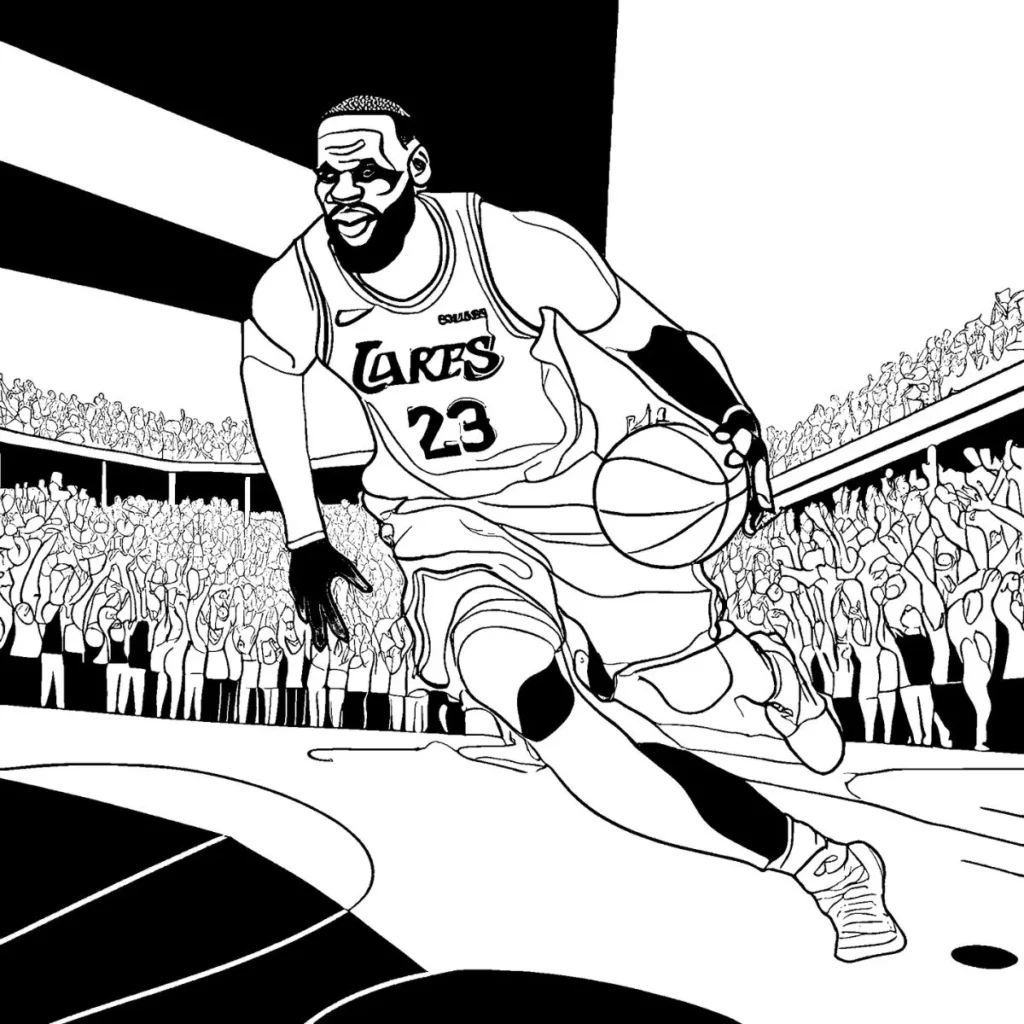 LeBron James Coloring Pages