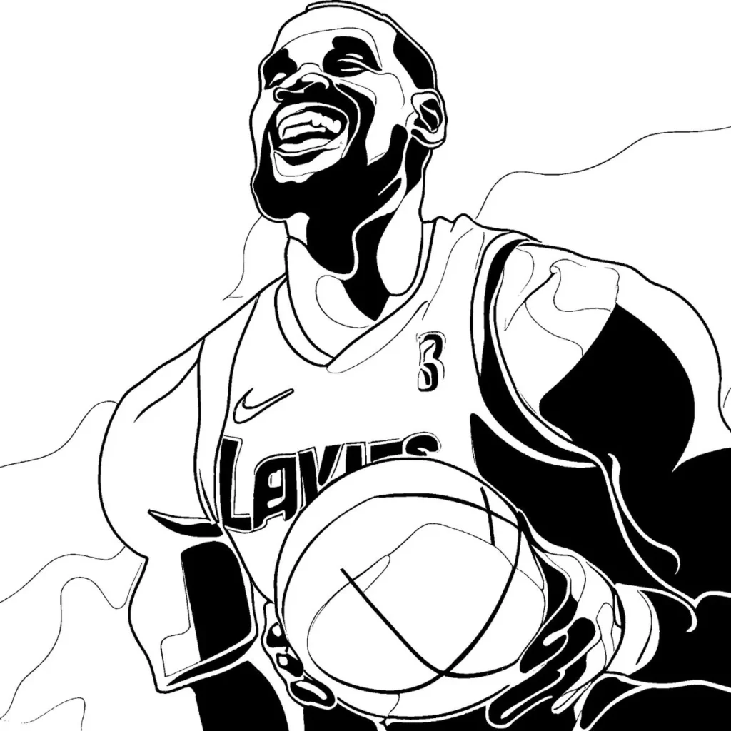 LeBron James Coloring Pages