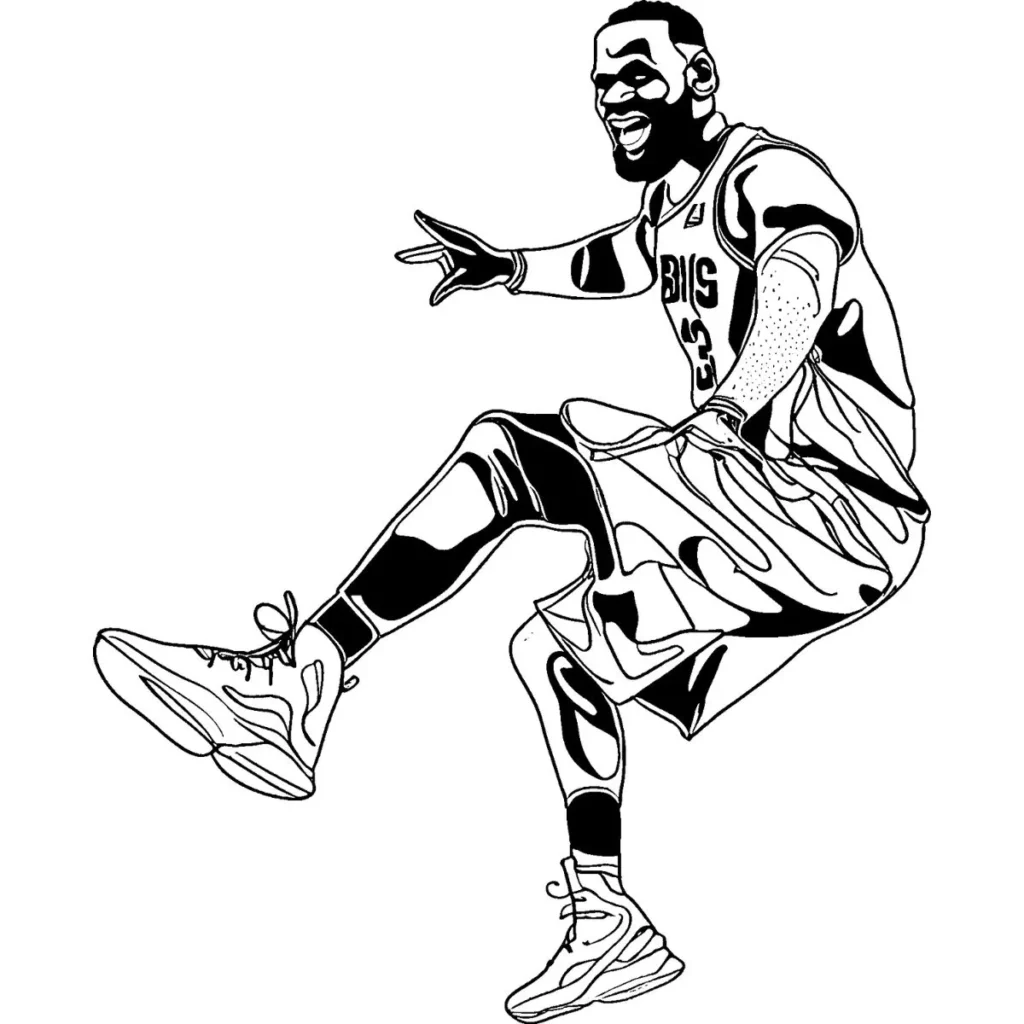LeBron James Coloring Pages