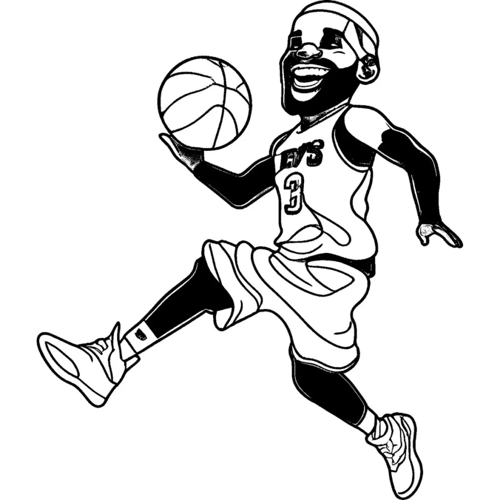 LeBron James Coloring Pages