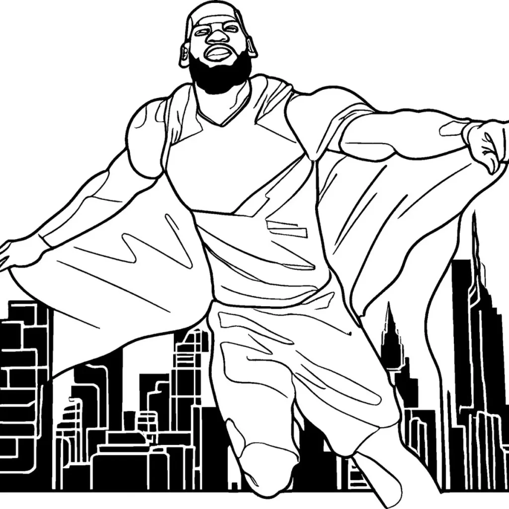 LeBron James Coloring Pages