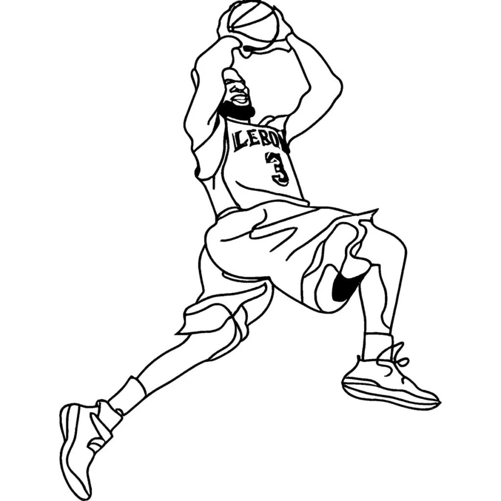LeBron James Coloring Pages