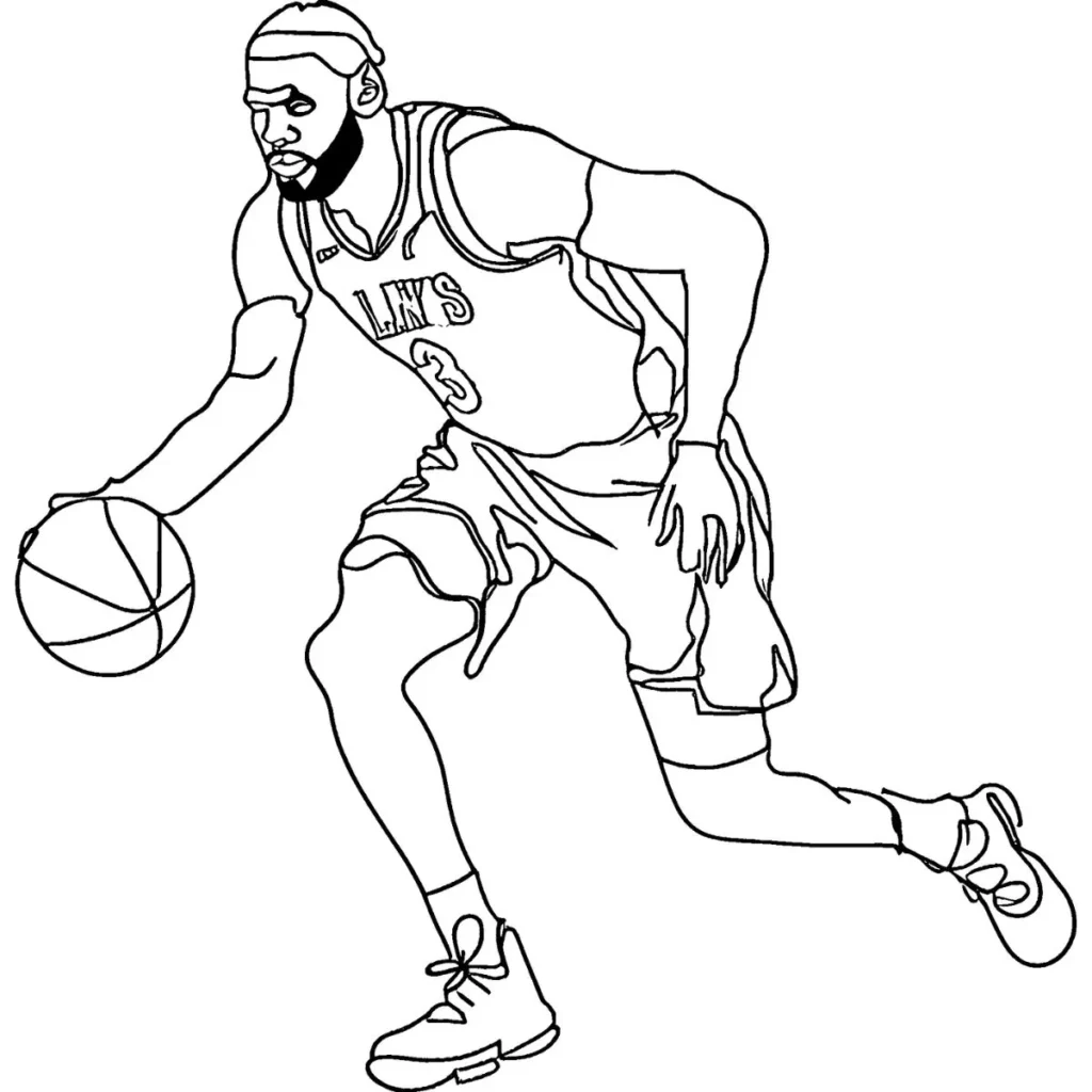 LeBron James Coloring Pages