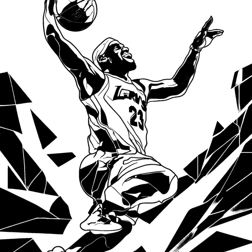 LeBron James Coloring Pages