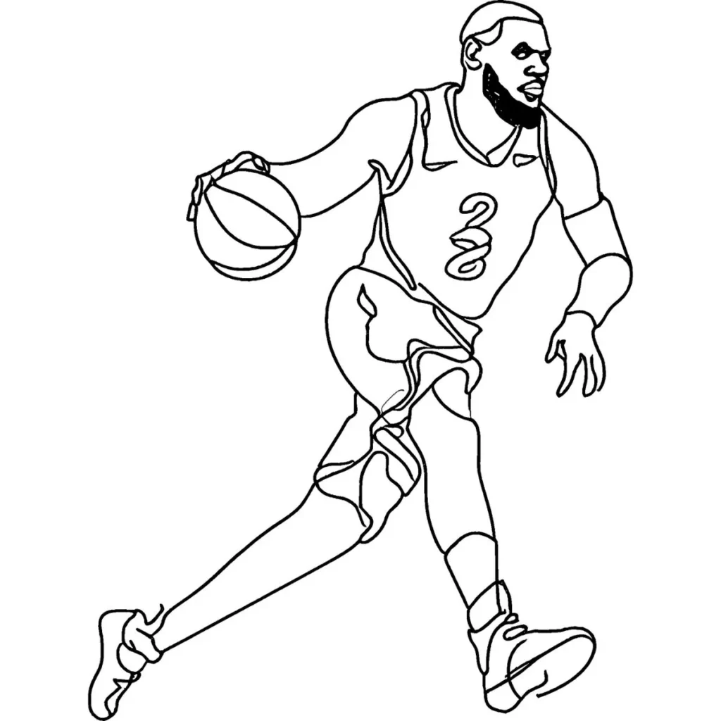 LeBron James Coloring Pages