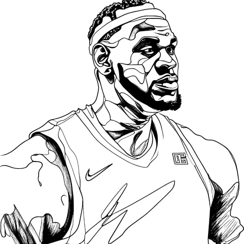 LeBron James Coloring Pages