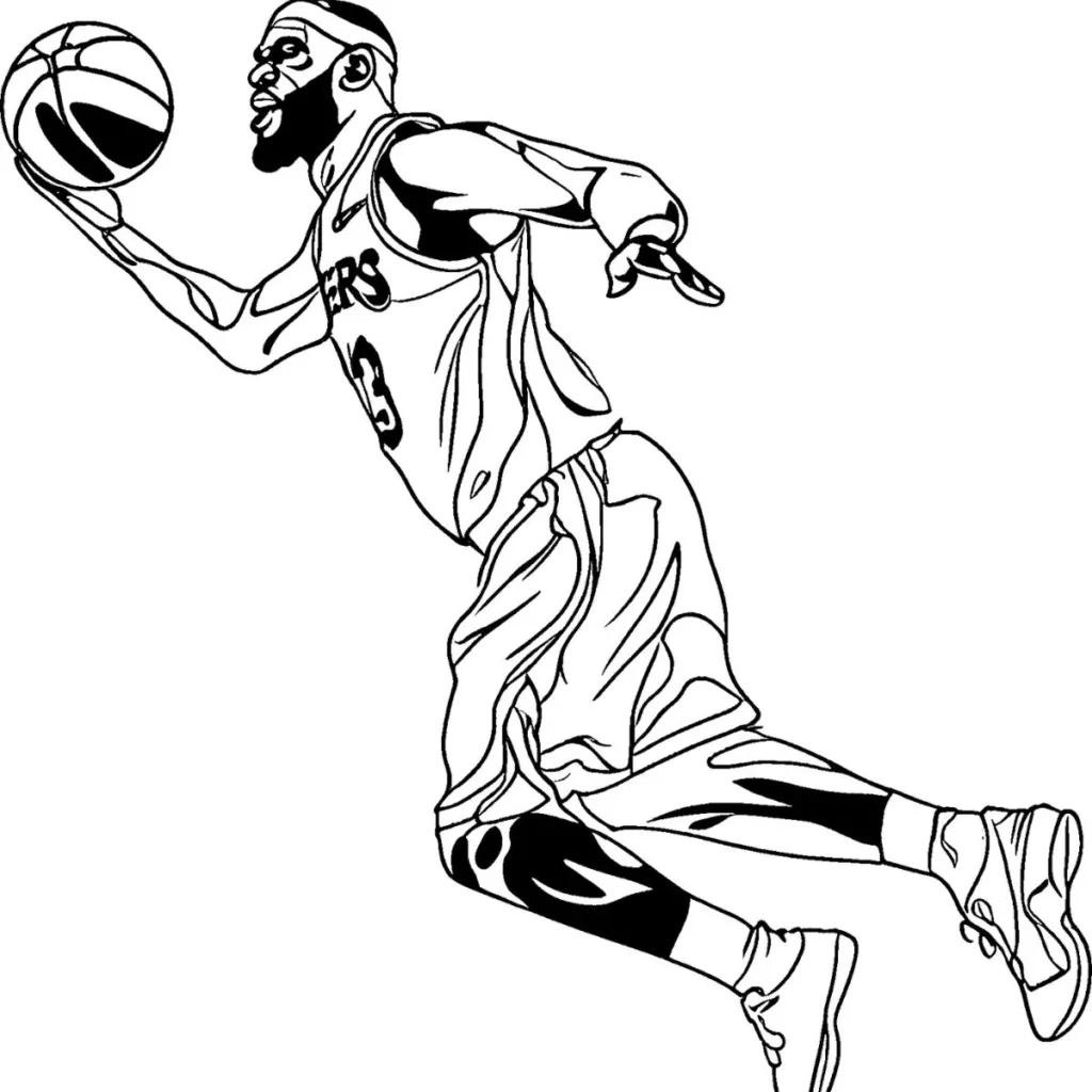 LeBron James Coloring Pages