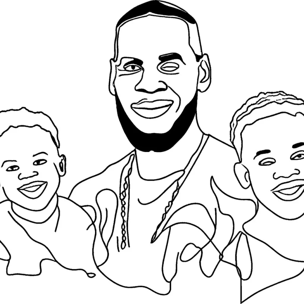 LeBron James Coloring Pages