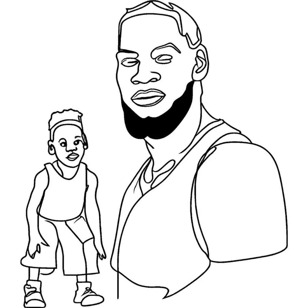 LeBron James Coloring Pages