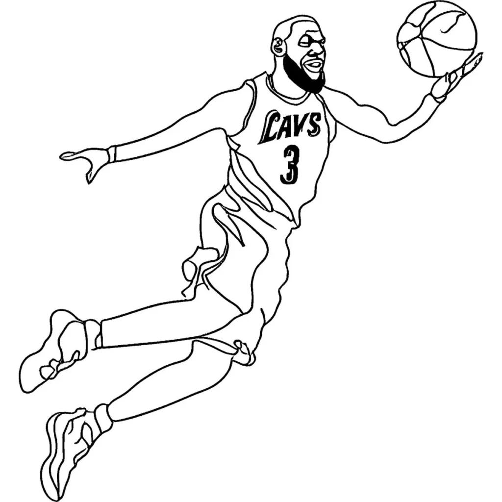 LeBron James Coloring Pages