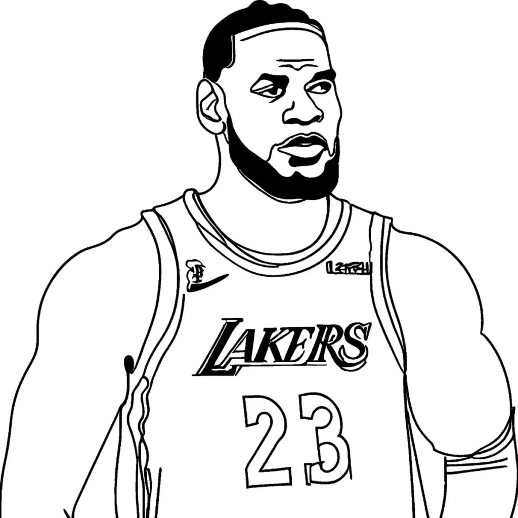 LeBron James Coloring Pages