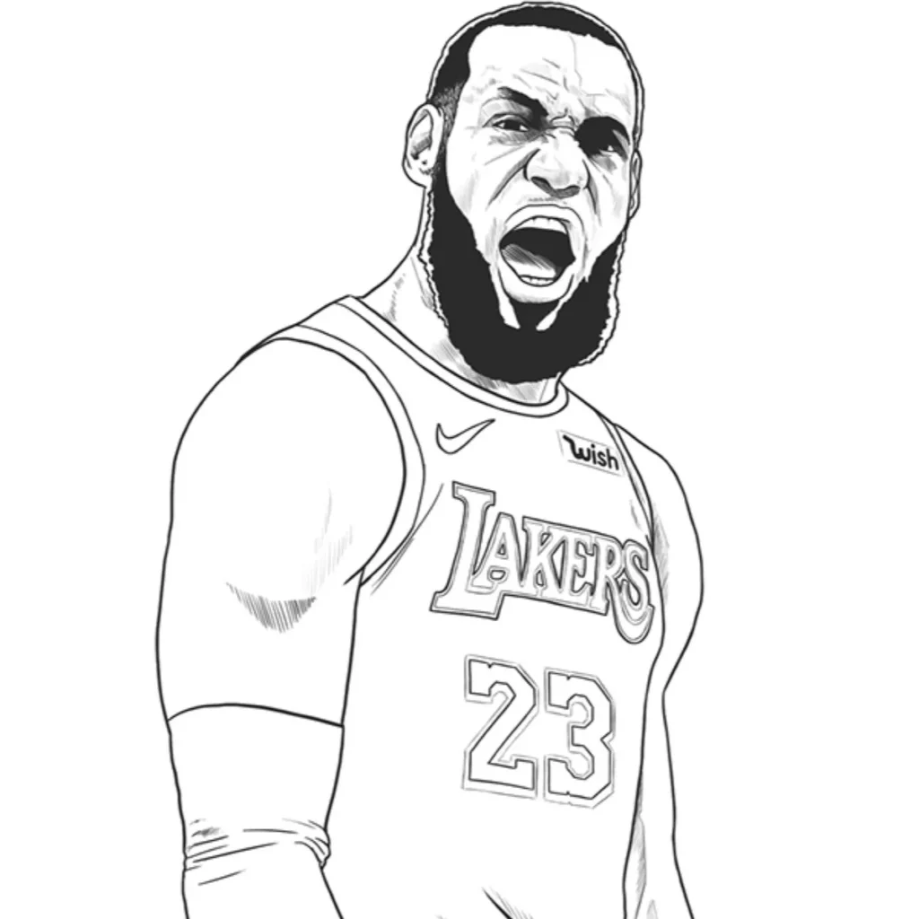 LeBron James Coloring Pages