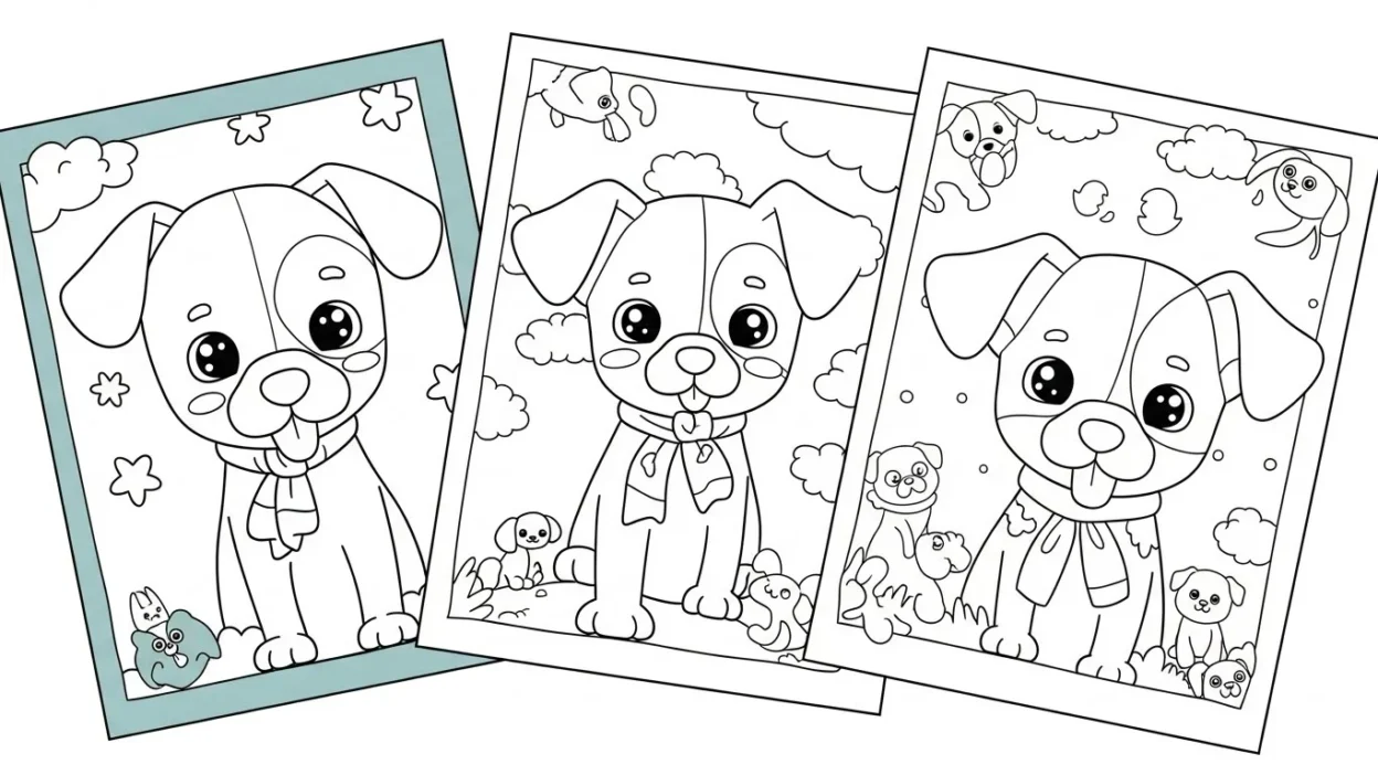 Cute Dog Coloring Pages