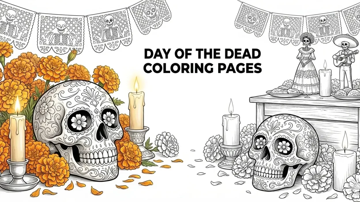 Day of the Dead Coloring Pages