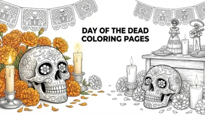 Day of the Dead Coloring Pages