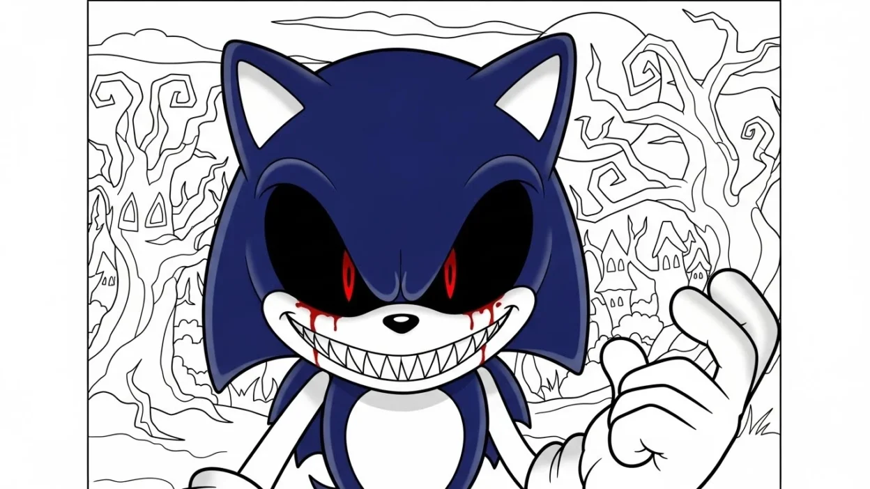 Sonic.EXE Coloring Pages
