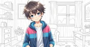 cute anime coloring pages