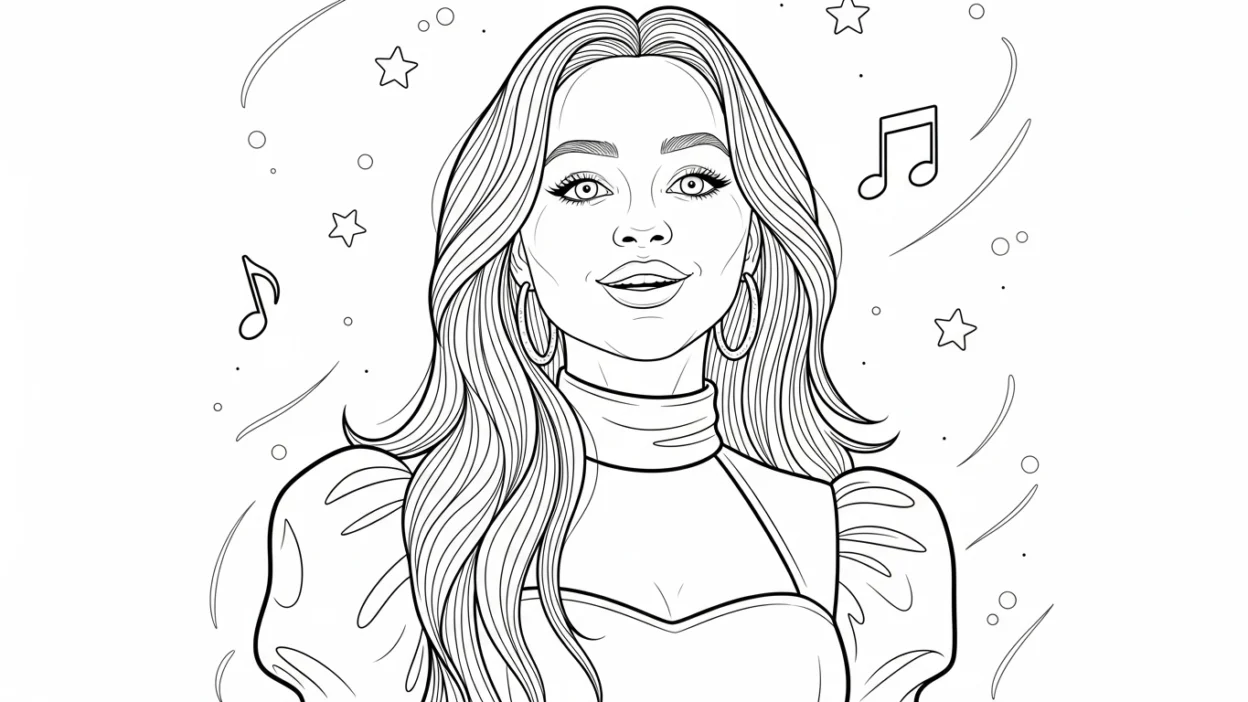 Sabrina Carpenter Coloring Pages